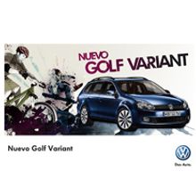 VOLKSWAGEN GOLF VARIANT. Graphic Design, Traditional illustration, and Advertising project by Conspiracystudio - 05.04.2014