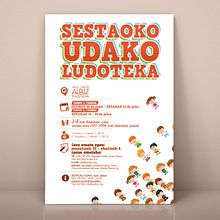 Cartel Ludoteca verano ayto. Sestao. Graphic Design project by Iban - 05.04.2014