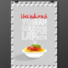 Pasta por sarcasmo. Graphic Design project by Iban - 05.04.2014