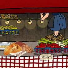 Feria Santo Tomás Bilbao. Animation, and Traditional illustration project by Janire Orduna - 01.19.2014
