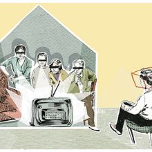 Crítica a la televisión.. Un projet de Illustration traditionnelle de Carolina Jiménez Domínguez - 06.05.2014