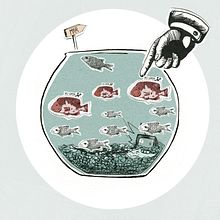 La pecera.. Un projet de Conception éditoriale et Illustration traditionnelle de Carolina Jiménez Domínguez - 06.05.2014