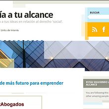Blog Abogacía a tu alcance. Br, ing, Identit, Web Development, and Design project by Fran Hernández - 05.08.2014