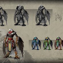 Eagle Fighter Concept. Un proyecto de Bellas Artes, Diseño de personajes e Ilustración tradicional de David Iglesias Martínez - 09.05.2014