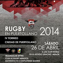 Cartelería club de Rugby Mineros Puertollano. Un projet de Design  de montse_mm - 10.05.2014