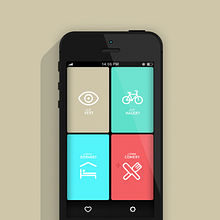 App -  Turismo Txorierri. Web Design, and UX / UI project by Graphic design & illustration studio - 05.11.2014