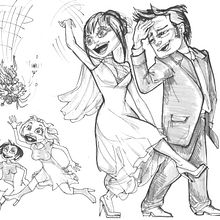 Ilustraciones para album de boda. Traditional illustration project by Dmitry Khomyakov - 11.30.2012