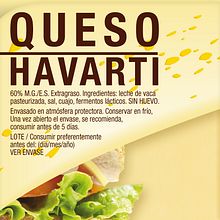 Packaging Havarti Hacendado. Design, and Packaging project by Nacho Álvarez-Palencia - 05.12.2014