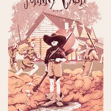 Johnny Cash - Poster commemorativo. Un projet de Illustration traditionnelle de Juan Esteban Rodríguez - 13.05.2014