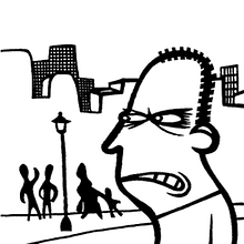 El insociable. Traditional illustration, and Comic project by Alejandro Antoraz Alonso - 05.14.2004