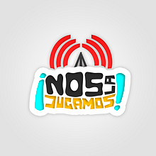NosLaJugamos -Propuesta- Logotipo Canal de Radio NosLaJugamos!. Un proyecto de Diseño gráfico e Ilustración tradicional de Eloy Pardo Rouco - 14.05.2014