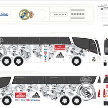 Bus Real Madrid. Design, Graphic Design, and Advertising project by Carlos De Luz Muñoz - 05.18.2014