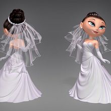 Cartoon Bride. Un proyecto de 3D, Animación, Diseño de personajes, Motion Graphics e Ilustración tradicional de Heidy - 02.12.2011
