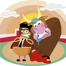Torero illustrator. Graphic Design, and Traditional illustration project by Fernando Otero - 05.22.2014