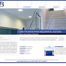 Metálicas Bujan, S.l. - Pagina estática para empresa metalúrgica y de acero inoxidable. Een project van Webdesign y  Ontwerp van Color Vivo Internet - 27.02.2014