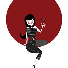 Martini Time. Traditional illustration project by Natxo Uribe - 05.23.2014