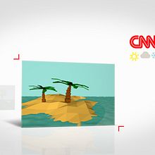 Cabecera CNN Weather Edition. Un projet de Design graphique, Motion design , et Direction artistique de Álvaro Melgosa - 23.05.2014