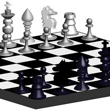 Ajedrez 3D. Un progetto di 3D e Illustrazione tradizionale di Víctor Ariza - 25.05.2014