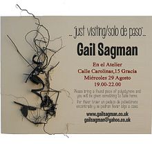 Cartel de exposicion de Gail Sagman en Barcelona Ein Projekt aus dem Bereich Grafikdesign von juan-pacheco - 28.08.2013