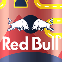Latas edición limitada Red Bull - Carnaval Las Palmas. Graphic Design, and Traditional illustration project by Borja Acosta de Vizcaíno - 05.28.2014