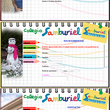 Web Colegio Samburiel. Un progetto di Graphic design e Web design di Noelia Díaz Medina - 29.05.2013