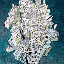 C I T Y. Traditional illustration project by Patricia Iglesias Carriches - 06.30.2014