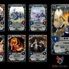 Cartas para Battle of Gea de Estudios Iron Belt. Character Design, and Traditional illustration project by Marisa López Moreno - 10.30.2013