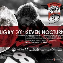 Cartel Rugby nocturno. Un proyecto de Diseño de montse_mm - 30.05.2014