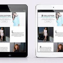 Microsite A-collection . Un progetto di Web development, Direzione artistica, Design, Graphic design e Web design di Emilio Hijón - 31.05.2014