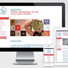 Incubarte Festival (WEB). Web Development, Design, and Web Design project by Miguel Ángel Reino - 12.31.2012