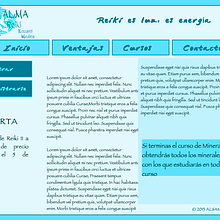 Web Mobile "Al&Ma Reiki ". Un progetto di Design e Graphic design di Noelia Díaz Medina - 29.09.2013