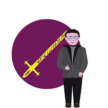 mi logo y yo. Un proyecto de Ilustración tradicional de Juan Francisco (John) Escudero Guerra - 03.06.2014
