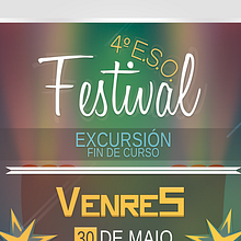 Cartel | Festival 4ºEso - 30/04/2014. Projekt z dziedziny Design, Trad, c i jna ilustracja użytkownika Eloy Pardo Rouco - 12.05.2014