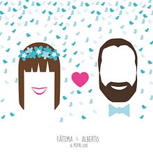 Invitaciones de boda y cuadros de firmas. Design, and Graphic Design project by Ana Alvarez melchor - 06.03.2015