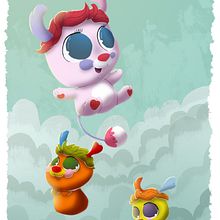 Popples. Een project van Film, video en televisie, Ontwerp van personages, Redactioneel ontwerp y Traditionele illustratie van David Pavón Benítez - 06.06.2014