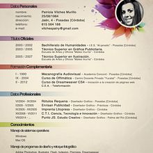 Curriculum Creativo. Graphic Design project by Patricia Vilches - 06.07.2014