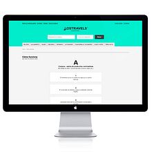 lostravels.com. Un progetto di Web design di Bisgràfic - 09.06.2014