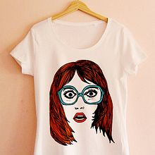 Surprise Girl T-Shirt  Ein Projekt aus dem Bereich Traditionelle Illustration und Siebdruck von Enric Chalaux - 08.04.2014