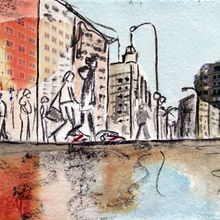 ilustraciones urbanas. Un proyecto de Bellas Artes e Ilustración tradicional de Marta Casals Juanola - 10.06.2014