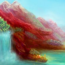 Phyrgos, ciudad rhöwg. Un projet de Illustration traditionnelle, Pa , et sagisme de Art of Madoca (Mar Dominguez) - 06.06.2014