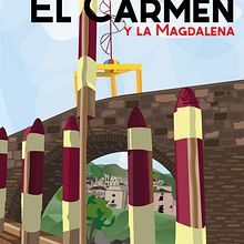 Cartel ganador fiestas del carmen y la magdalena 2014. Projekt z dziedziny Design, Projektowanie informacji, Projektowanie graficzne, W, darzenia, Trad, c, jna ilustracja, Marketing i  Reklama użytkownika Pablo Fernandez Diez - 16.06.2014