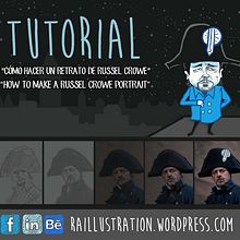 TUTORIAL: Cómo hacer un retrato de Russel Crowe. Fine Arts, Character Design, and Painting project by Raúl Fernández González - 06.17.2014