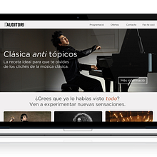 L'Auditori de Barcelona. Un proyecto de Diseño Web y UX / UI de Marta Pérez Pérez - 17.06.2014