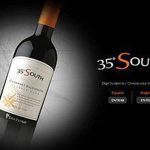 35ºSouth - Viña San Pedro. Animation, Web Development, and Web Design project by Andrea Pérez Dalannays - 06.18.2014