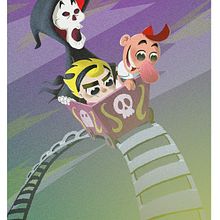 Las sombrias aventuras de Billy y Mandy. Een project van Film, video en televisie, Ontwerp van personages, Redactioneel ontwerp y Traditionele illustratie van David Pavón Benítez - 18.06.2014