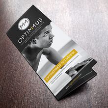 Optimmus - Tríptico informativo corporativo. Br, ing, Identit, Editorial Design, and Graphic Design project by Alejandro Carrasco Velasco - 06.19.2014