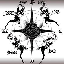 Rosa de los vientos y dragones.Photoshop e ilustrator.. Traditional illustration project by Emma Jimeno - 06.19.2014