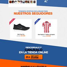 Landing Page para captación de clientes de Sportzone. Un proyecto de Diseño, Diseño gráfico, Diseño Web, Publicidad y UX / UI de Raphaella Contreiro - 22.06.2014