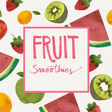 Fruit Smoothies | Book project. Editorial Design, Graphic Design, and Traditional illustration project by Ana Rey - 06.03.2014