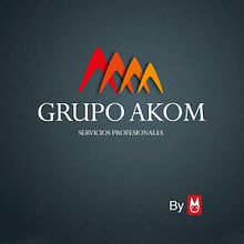 Logotipo e imagen gráfica, Grupo Akom. Un progetto di Br, ing, Br e identit di MIGUEL ANGEL PARREÑO BARRAGAN - 23.06.2014